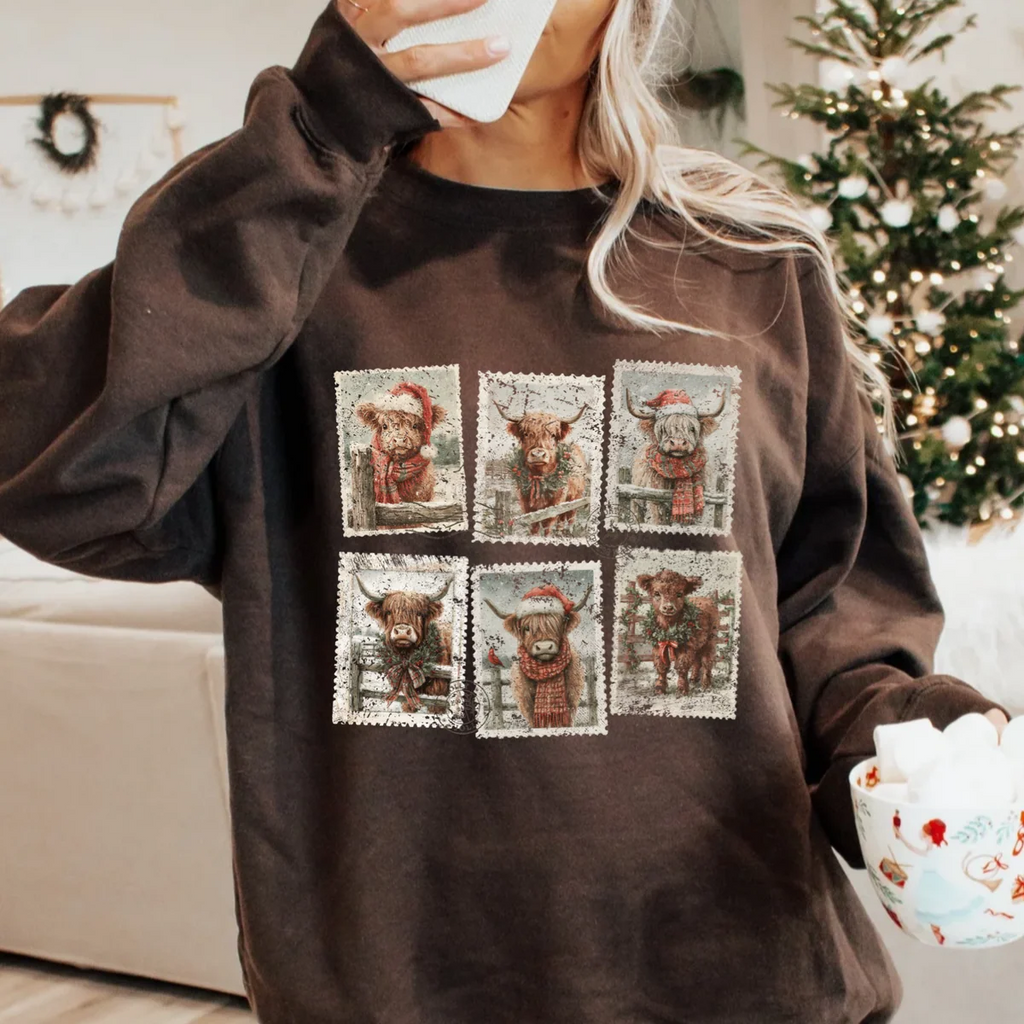 Christmas Highland Crewneck